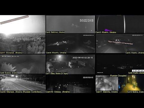 Russia invades Ukraine ~ Ukraine-Russo CCTV Coverage -- DONETSK KYIV KHARKIV KRAMATORSK ODESA