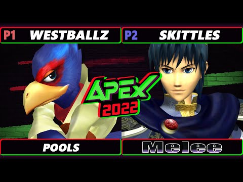 Apex 2022 - Westballz (Falco) Vs. Skittles (Marth) SSBM Melee Tournament