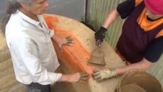 September 29, 2014 - Hyperadobe - patching the plastic mesh