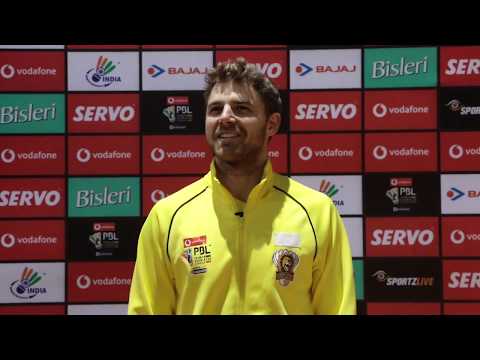 Brice Leverdez on his celebration