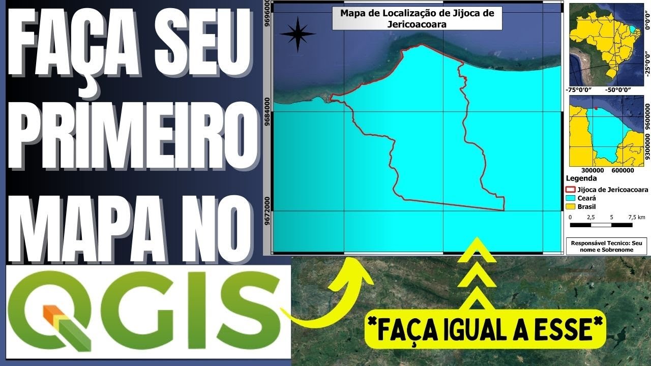 COMO FAZER UM MAPA NO QGIS (GUIA COMPLETO) I  EM APENAS 16 MINUTOS