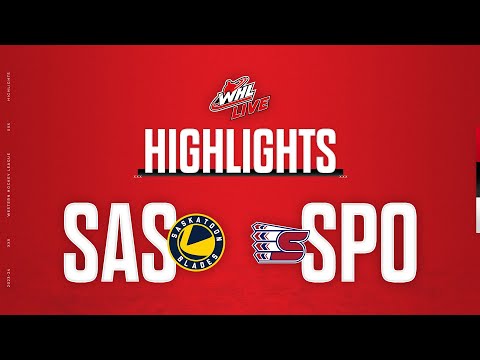 Saskatoon Blades at Spokane Chiefs 11/29 | WHL Highlights 2023-24