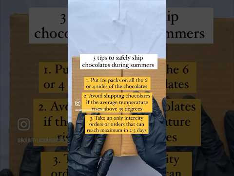 Shipping tip for chocolate makers   #shippingsolutions #easyhacks #chocolatehacks #businessproblem