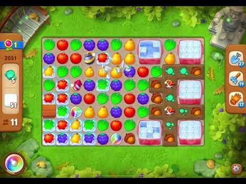 GardenScapes Level 2051 no boosters (18 moves)