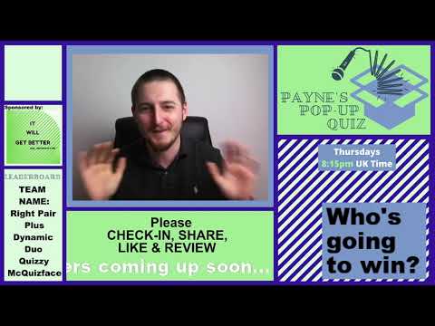 Payne's Pop Up Quiz No 34