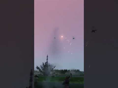 Russian Fighters vs Anti-Aircraft Javelin Missile - Military Simulation Arma 3