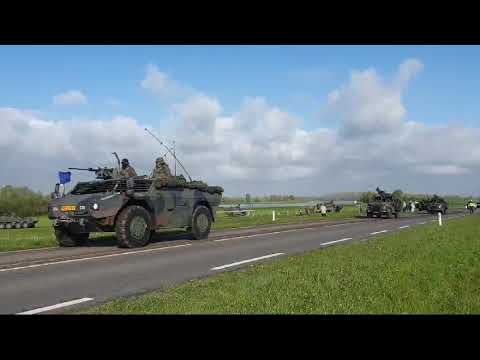 Dutch military Convoy  seen at exercise Grand Quadriga 2024.
