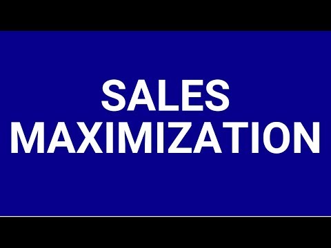 Sales maximization