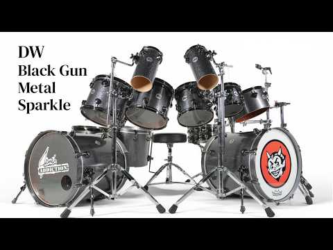 2011 – DW Custom: Black Gun Metal Sparkle – Stephen Perkins