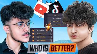 Download lagu V Badge Creators Clash⚔️| TikTokers Challenge YouTubers in Free Fire! mp3