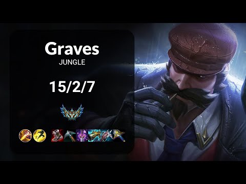 Graves vs Kindred JUNGLE - KR CHALLENGER Patch 14.22