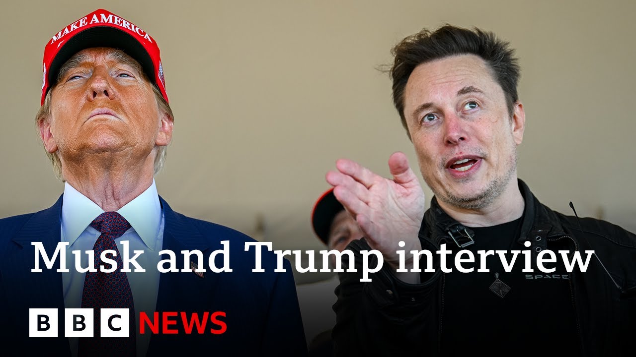 US President Donald Trump and Elon Musk have first sit-down joint interview | BBC News