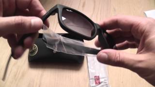 Ray Ban Justin sunglasses unboxing