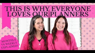 HOW TO USE MONTHLY VS. WEEKLY SECTIONS IN YOUR PLANNER | OMG Planners with Laurel Denise