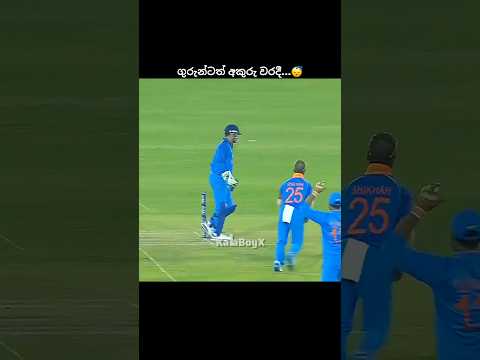 දෝණිටත් ස්ටම්ප් වරදී😮‍💨 #cricket #shorts #trending