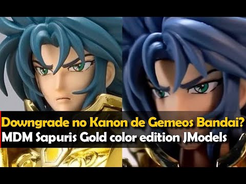 Teve Downgrade no Kanon de Gemeos Bandai? Mascara da morte Sapuris gold color edition pela Jmodels