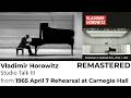 Vladimir Horowitz: Studio Talk III, During Bach-Busoni Toccata, Adagio, and Fugue, BWV564 (1965.4.7)