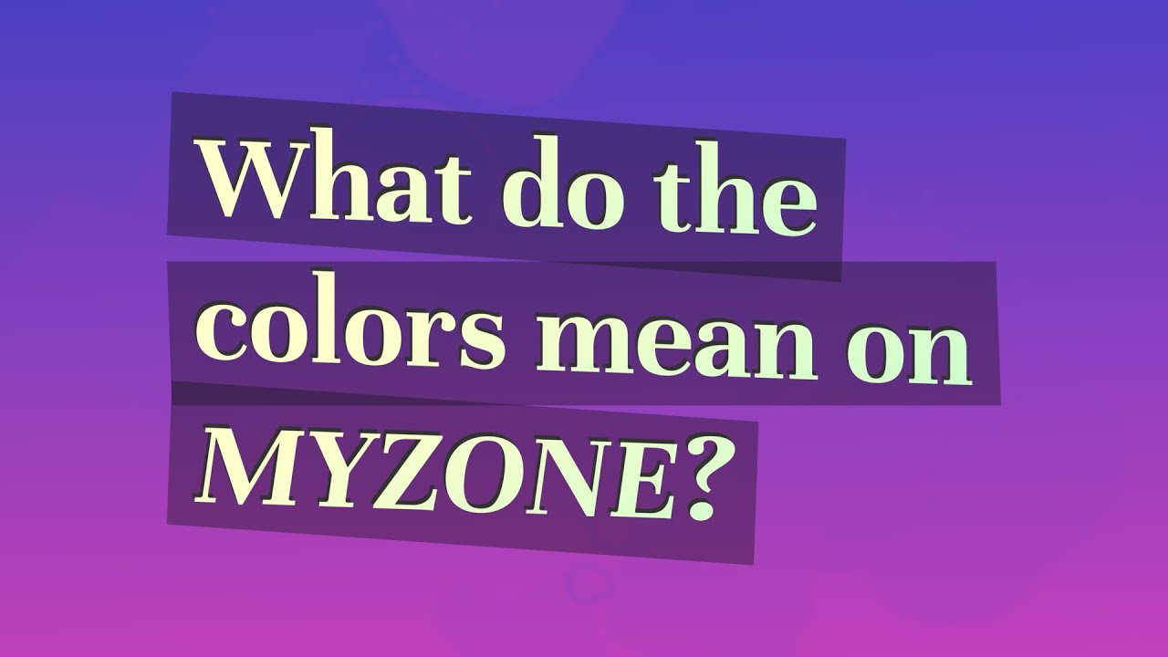 What do the colors mean in my zone? Wiki REF