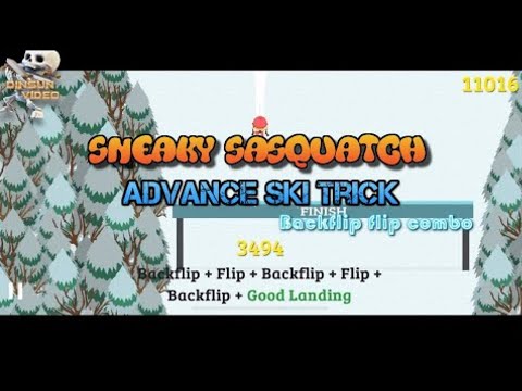 Sneaky Sasquatch Info - Advance Ski Trick [Backflip flip combo] score 11000+ (Controller)