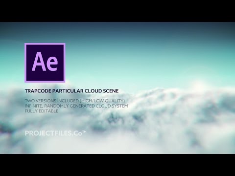 After Effects Cloud Flyby (AE Project File, using Particular)