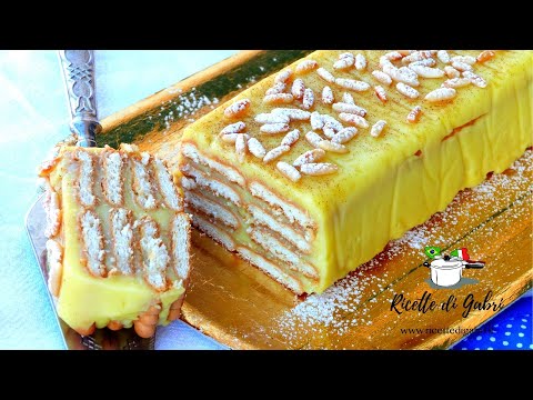 MATTONELLA DELLA NONNA di GABRI Ricetta facile TORTA DOLCE  SENZA COTTURA