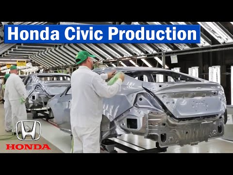 Thumbnail for Honda Civic Production - Honda Factory by Honda FR-V, Hatchback, June, Honda Accord, United States, rall, Honda CR-X, Front-wheel drive, Car, Honda Fit, vide, Honda CR-X del Sol, Honda Civic