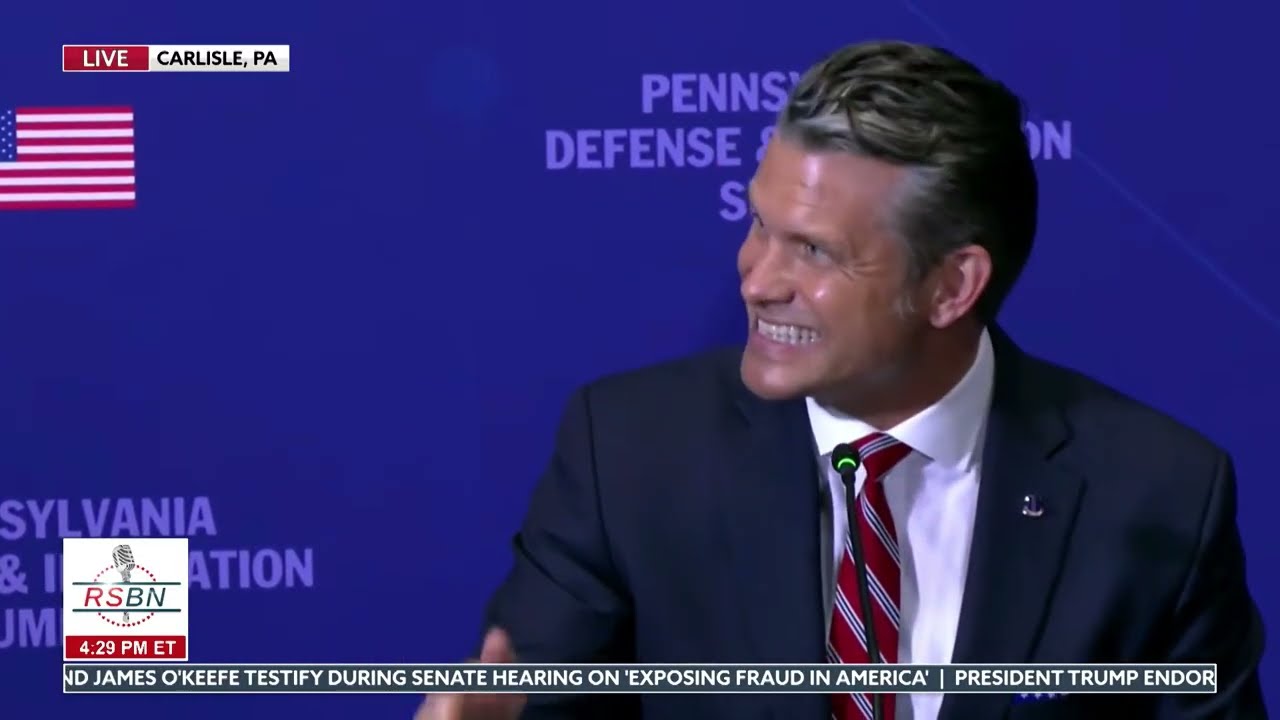 WATCH: Secretary of War Pete Hegseth Speaks at the Defense and Innovation Summit in PA - 7/15/26