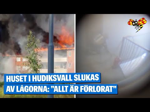 Hemlös efter branden i Hudiksvall – Jonas, 45: ”Allt är förlorat”