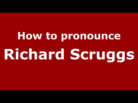 How to pronounce Richard Scruggs (American English/US) - PronounceNames.com