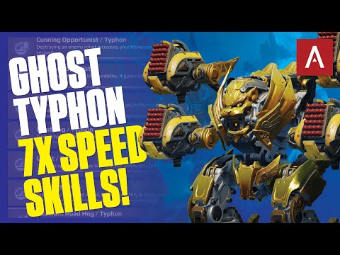 New GHOST TYPHON with 7x Speed Skills! War Robots Live Stream Gameplay