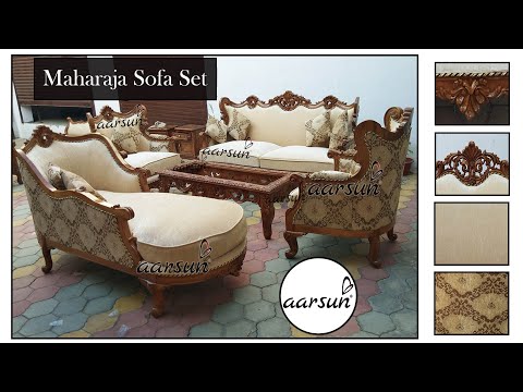 Maharaja Sofa Set Gurgaon: Hand Carved Video