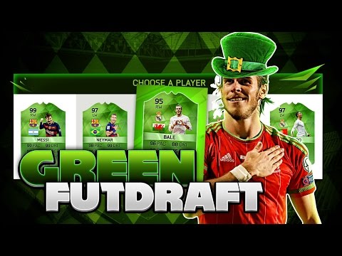 OMG RONALDO NEYMAR BALE LUCK OF THE IRISH GREEN FUT DRAFT! FIFA 16 ULTIMATE TEAM