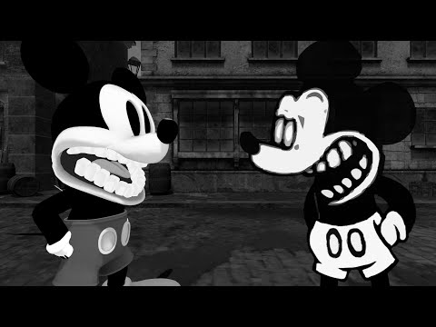 Mickey Mouse FNF 3D and 2D Animation Comparison