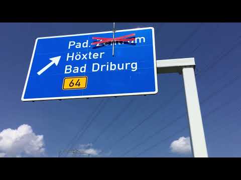 A 33 Höhe Abfahrt Paderborn-Zentrum