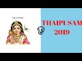 Thaipusam 2019 Thai Poosam 2019 Date Thai Poosam Festival