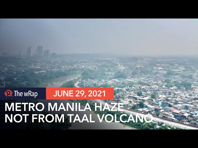 Phivolcs: Metro Manila haze due to pollution, not Taal Volcano