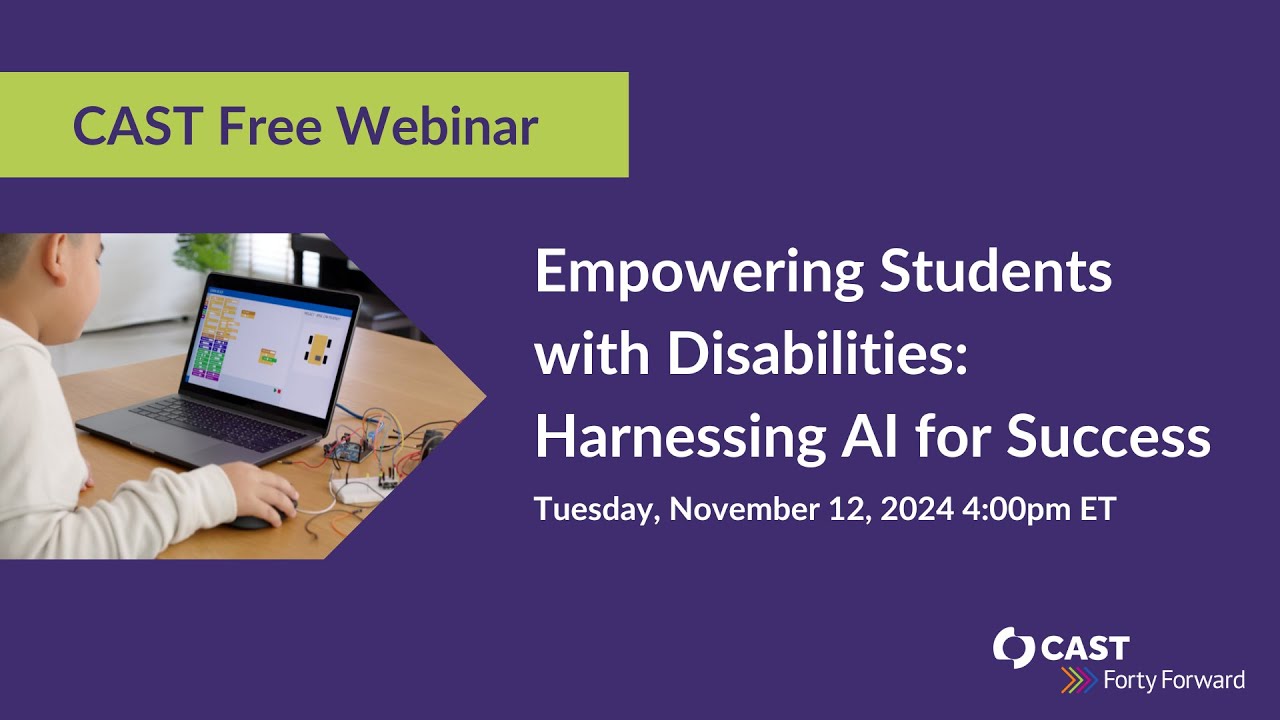 Empowering Students with Disabilities: Harnessing AI for Success