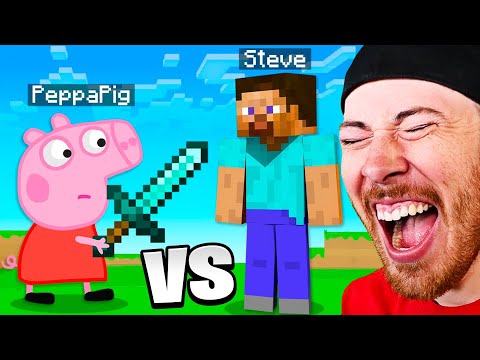 EPIC Peppa Pig vs Minecraft REACTION!