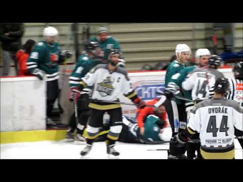 Slavoj Č.Krumlov - Hluboká n.Vlt.Knights 3:2, 2017-18 (střety a šarvátky)