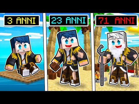 VITA DA NAUFRAGO SU UN'ISOLA DESERTA! - MINECRAFT