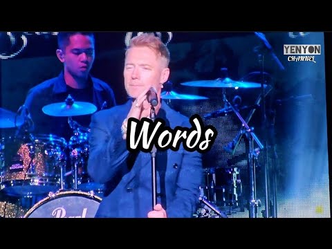 RONAN KEATING - Words (Live in Malaysia) [cc lyrics]