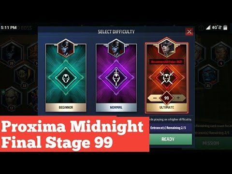 Proxima Midnight Stage 99 || Marvel Future Fight