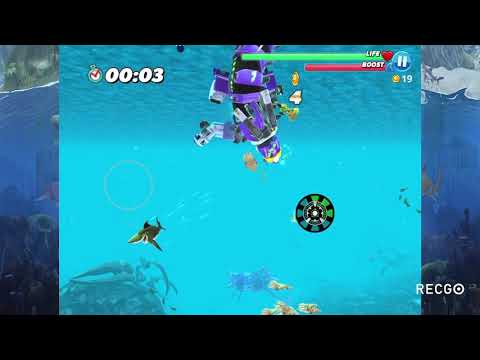 Hungry Shark World | EP 20 | Mecha Sharkjira vs Colossal Squid (Battle 2) | HD