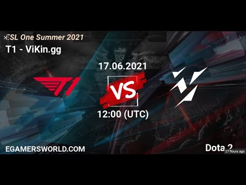 T1 vs VIKIN.GG  (6/17/2021)SEA vs EU - ESL ONE SUMMER 2021 DOTA 2 HIGHLIGHTS