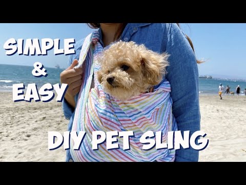 Diy Dog and Cat sling / dog carrier / simple and easy to make