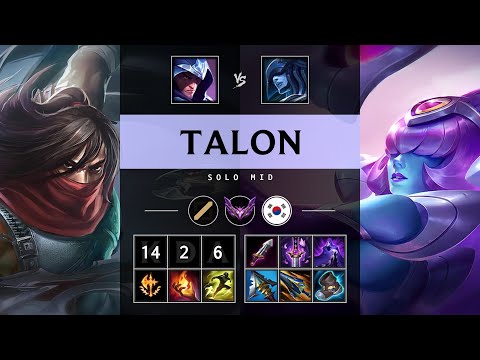 Talon Mid vs Lissandra - KR Master Patch 25.06