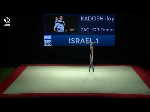 Ilay KADOSH & Tamar ZACHOR (ISR) - 2021 European Age Group Champions, 11 - 17 mixed pairs