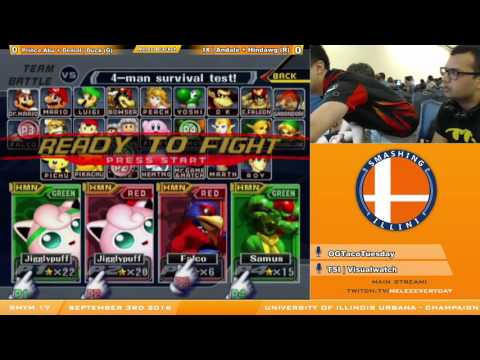[SMYM 17] Prince Abu + Denial | Duck vs. IX | Andale + Hindawg SSBM Doubles