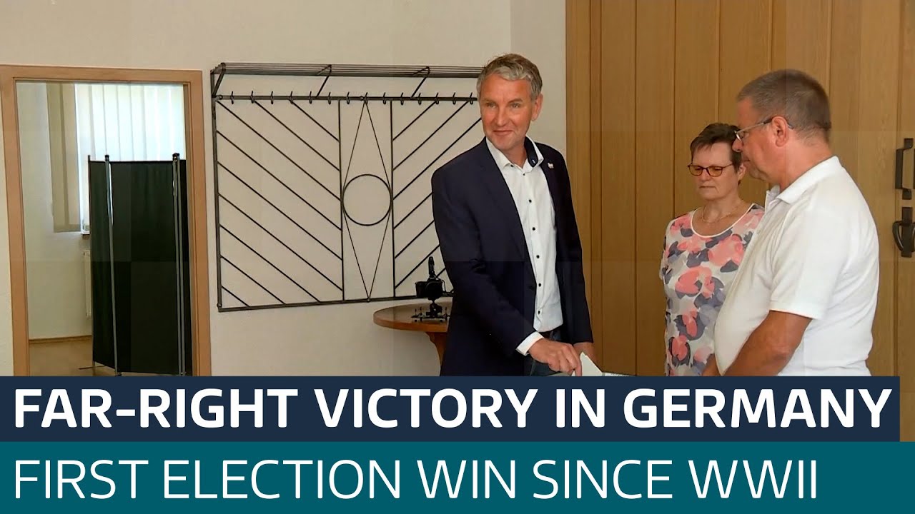 Far-right German party wins state election for first time since WWII | ITV News