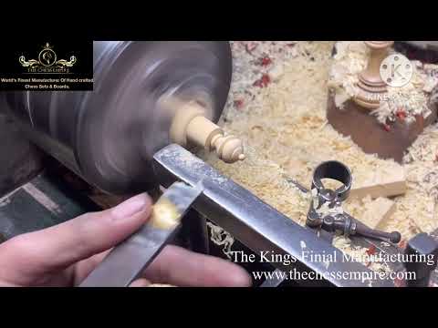 How to make chess pieces kings finial for luxury chess pieces/cheas manufacturing/The Chess Empire